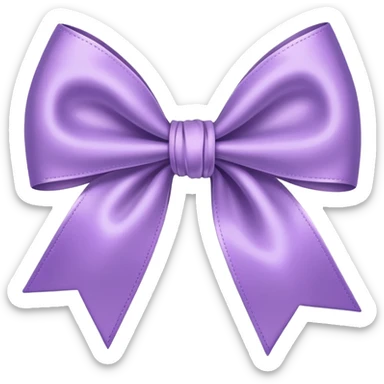 Lilac bow sticker