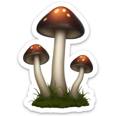 Gothic mushrooms  sticker