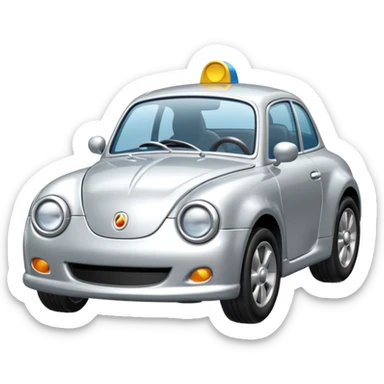 all silver toy car sticker