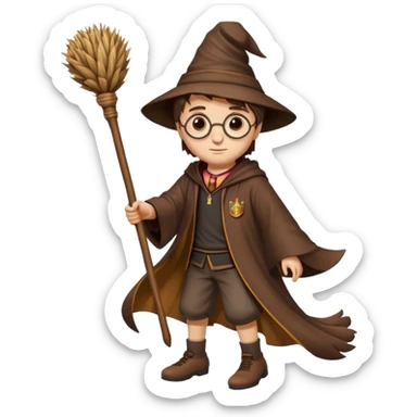 harry potter broom sticker