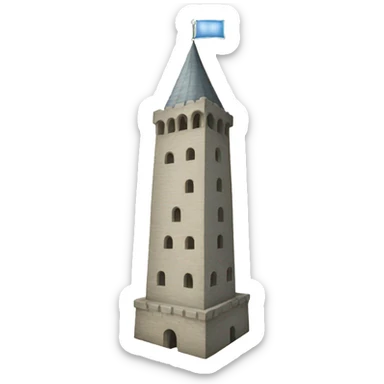 pane and tower sticker