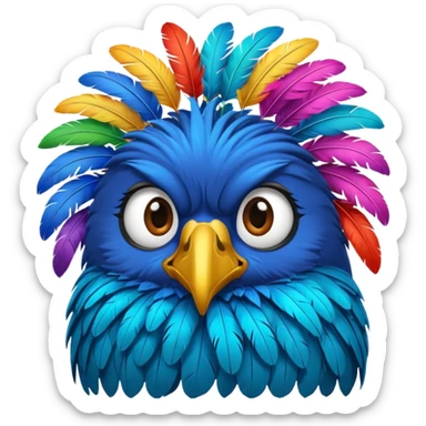 Un oiseau qui fait un facepalme sticker
