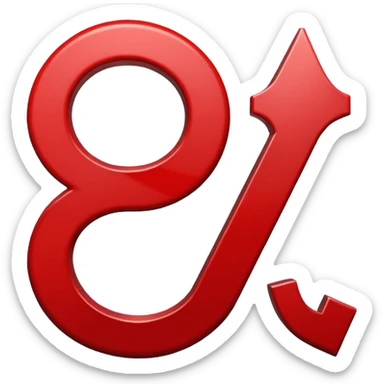 simbolo de interrogacion rojo sticker