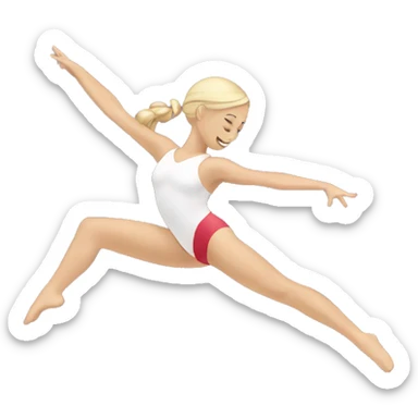 Gymnastique avec cœur  sticker