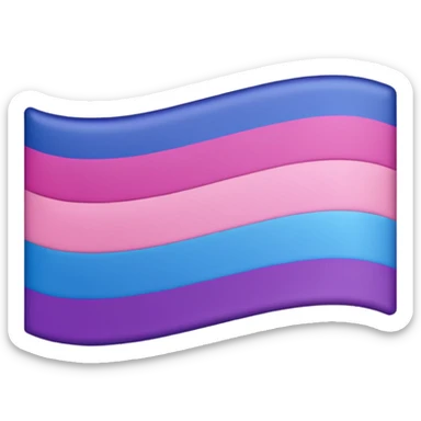 bisexual flag sticker