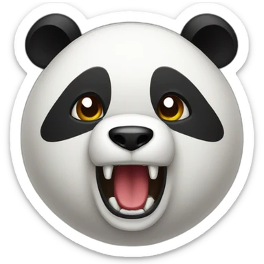 Raging Panda sticker