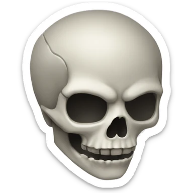 Calavera explotando de la cabeza sticker