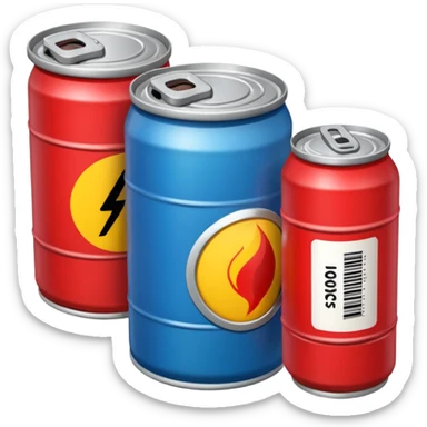 a can of gasoline and 2 tickets sticker