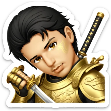 Golden Samurai sticker