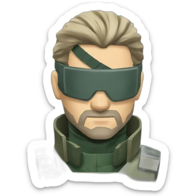 metal gear solid snake sticker