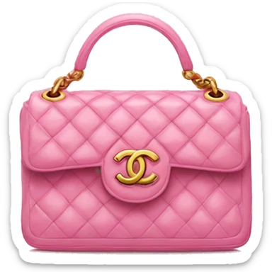 pink chanel bag sticker