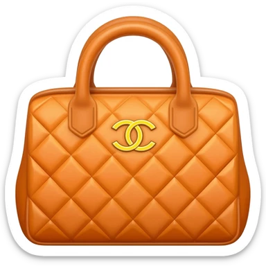 orange chanel bag sticker