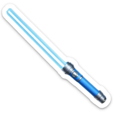 Blue Lightsaber from star wars sticker