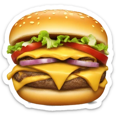 Shitty cheeseburger sticker