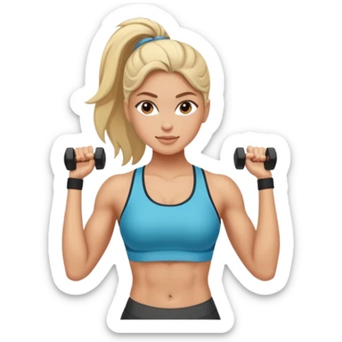 fitness woman sticker