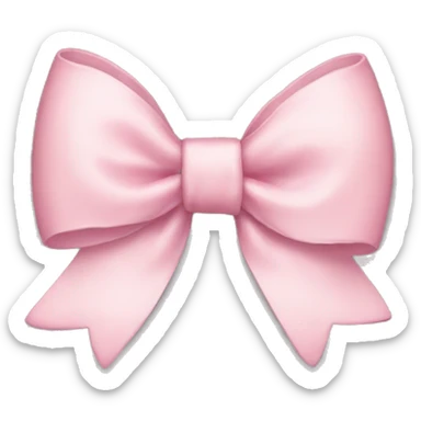 light pink bow sticker