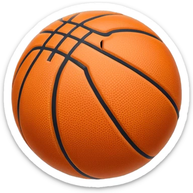 {
  "dalle": {
    "text2im": {
      "prompt": "A simple classic-style emoji of a basketball colored black instead of orange. Smooth, round, clean emoji design with minimal shading and the same panel grooves as the standard basketball emoji.",
      "size": "512x512"
    }
  }
} sticker