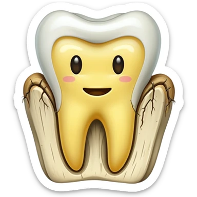 Tooth extracted sticker