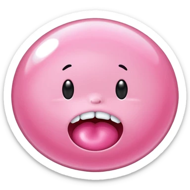 Chicle rosado sticker