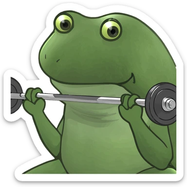 gym barbell sticker