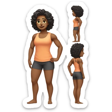 una persona muy musculosa sticker