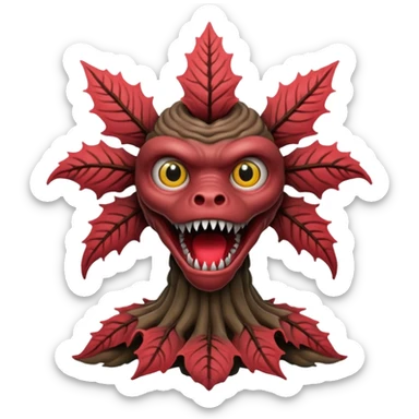 Demogorgon from stranger things sticker