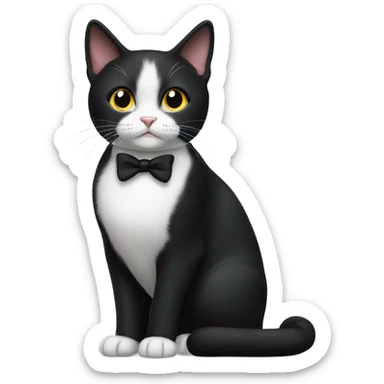 Tuxedo cat sticker
