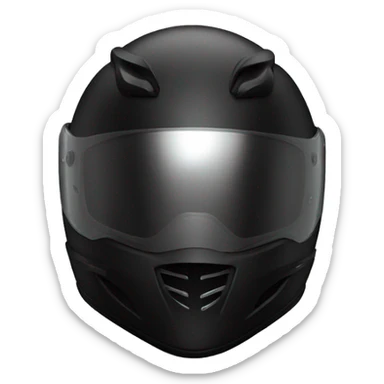 Black Motorcycle helmet profile gp  sticker