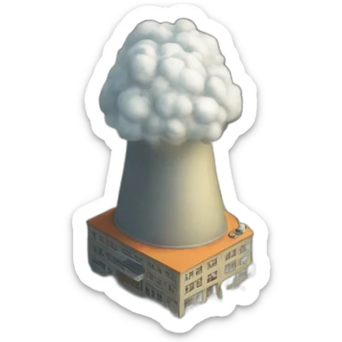 Nuke in town sticker