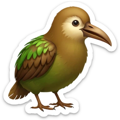 kiwi bird ai agent voice calling sticker