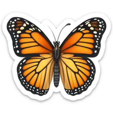 beautiful monarch butterfly sticker