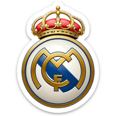Real Madrid escudo real sticker