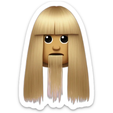 Cousin Itt sticker