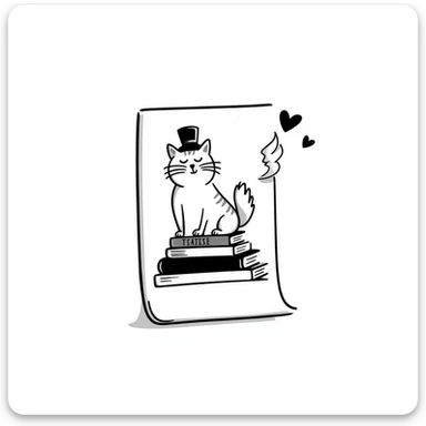 a polaroid photo with a heart doodle on the frame, playful cartoon style sticker