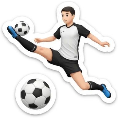 soccer ball passed between defender's legs sticker