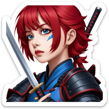 Fierce Samurai sticker