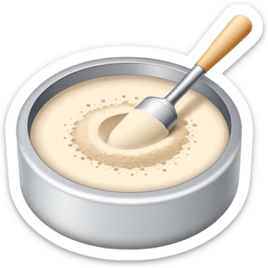 pact whit powder sticker