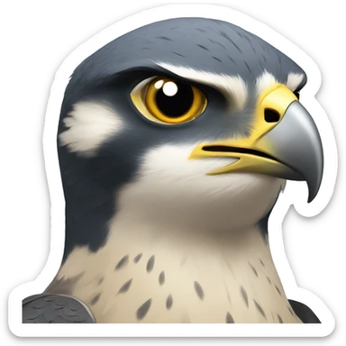 peregrine falcon with ht sticker