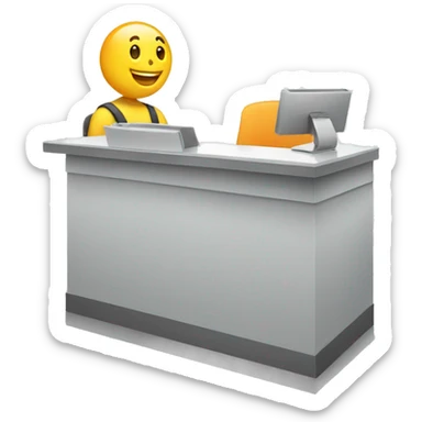 registration desk sticker