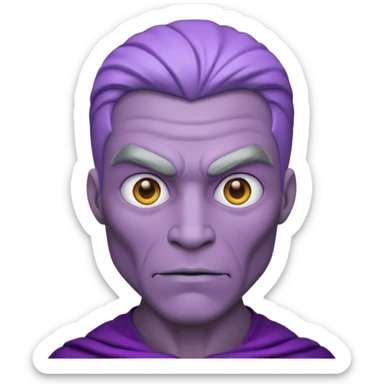 purple mutant man sticker