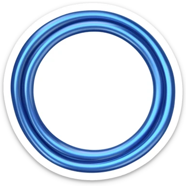 Blue metallic charging cord sticker