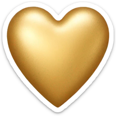 gold heart sticker