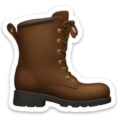 Brown Astetic Boot  sticker