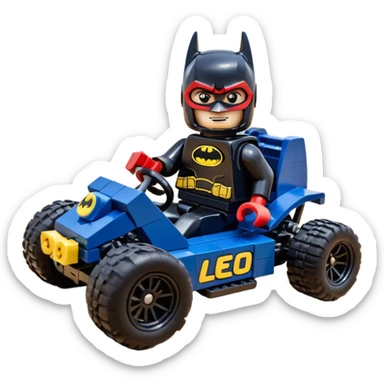 scale anime racing sexy muscular Batman’s masculine midnight-colored tight outfit 1970’s tv style dark knight stealthy accurate sporty safe plush deluxe Lego off-road pursuit drifting F1 car lexus (black hair,reclining and relaxed torso and shoulders back against seat) rallycross kart  sticker