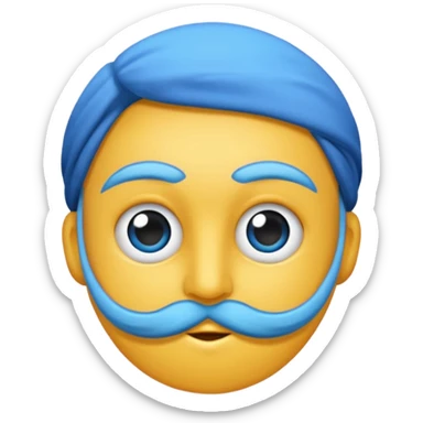 ağzından kalp çıkan mavi ejderha sticker