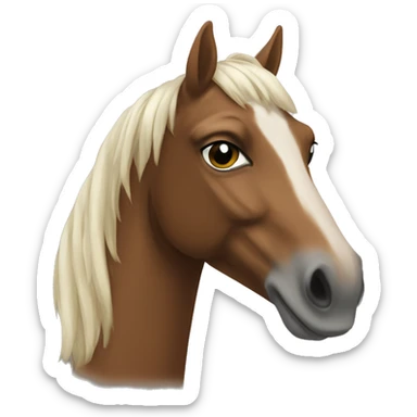 Cheval alezan sticker