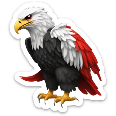the albanian eagle from the albanian flag sticker