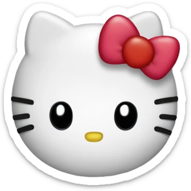 hello kitty heart sticker