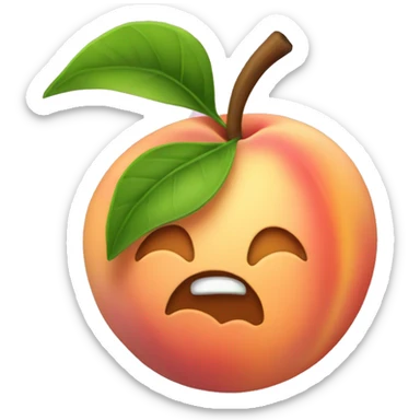peach with a asterisk in it sticker