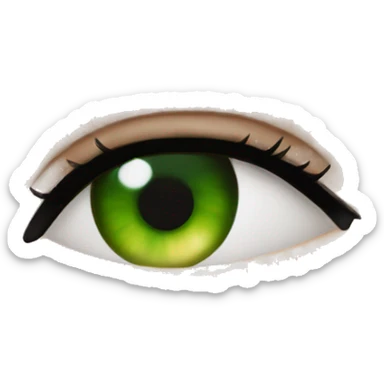 Realistic victoria secret model blonde green eyes  sticker